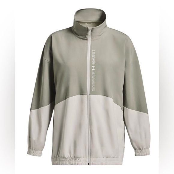 Under Armour Women's Woven Full Zip Oversized Jacket size small - Picture 1 of 7
